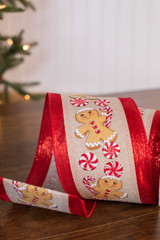 1 Red Taffeta Ribbon, wired Ribbon, Farrisilk Taffeta, Wreath RIbbon,  narrow Ribbon, Red Ribbon, Ribbon, Christmas Ribbon, Gift Wrapping