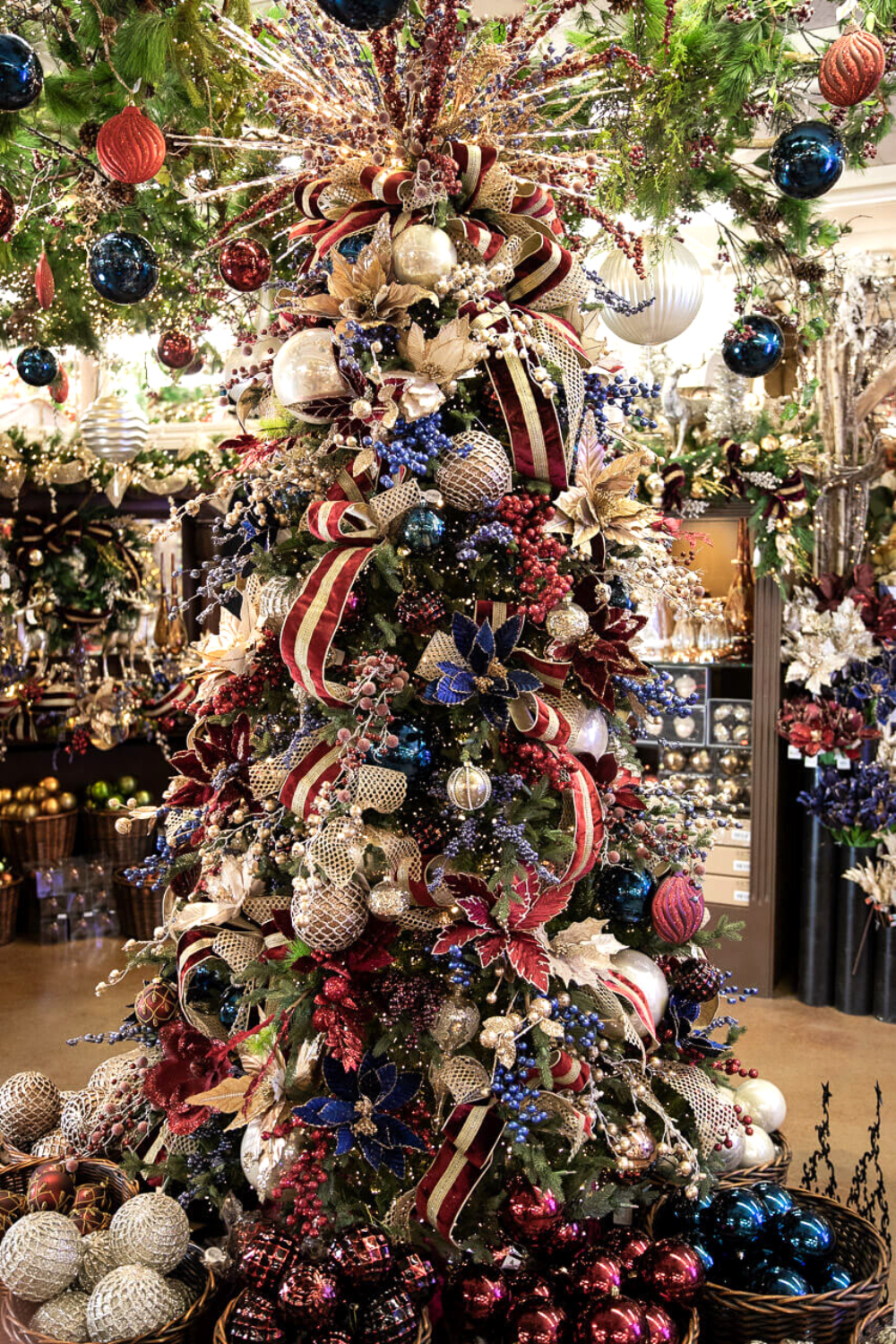 Jewel-toned Christmas tree
