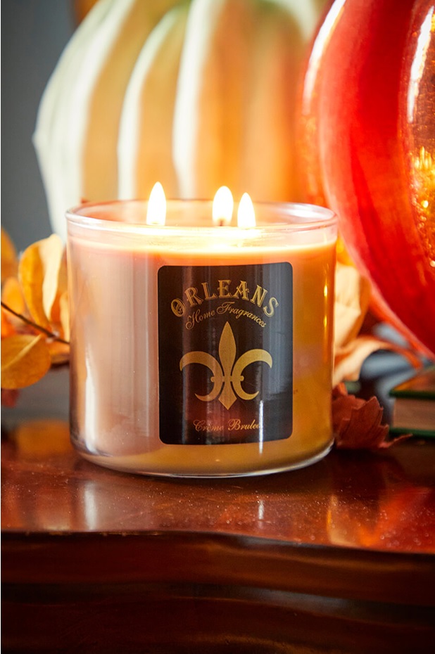 autumn decor candles