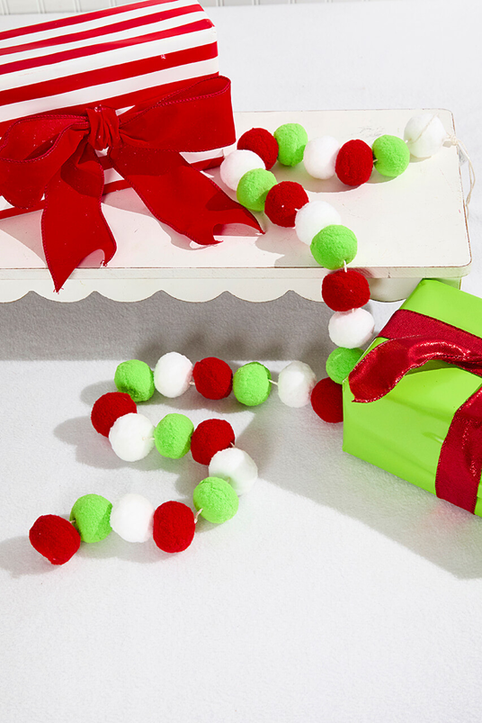 colored themed garlands