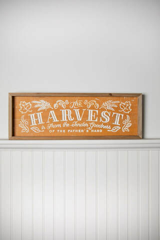 Harvest sign for fall