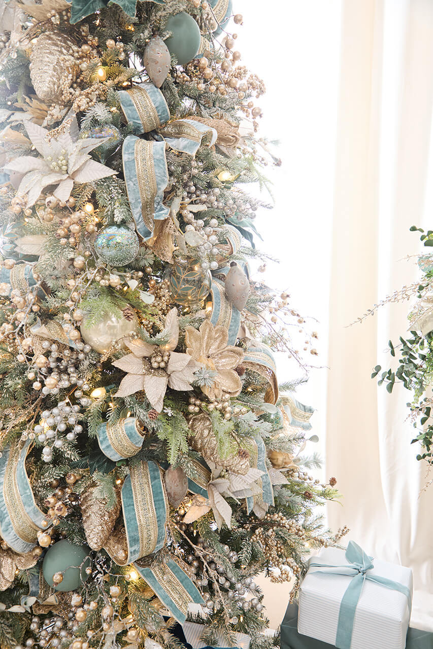 French Blue & Champagne Christmas