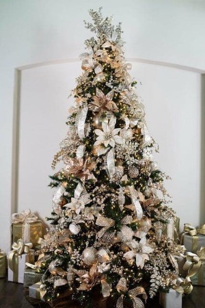 White and Gold Christmas Decorations | Decorator\'s Warehouse