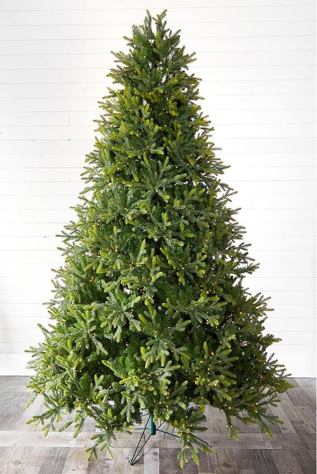 prelit Christmas trees