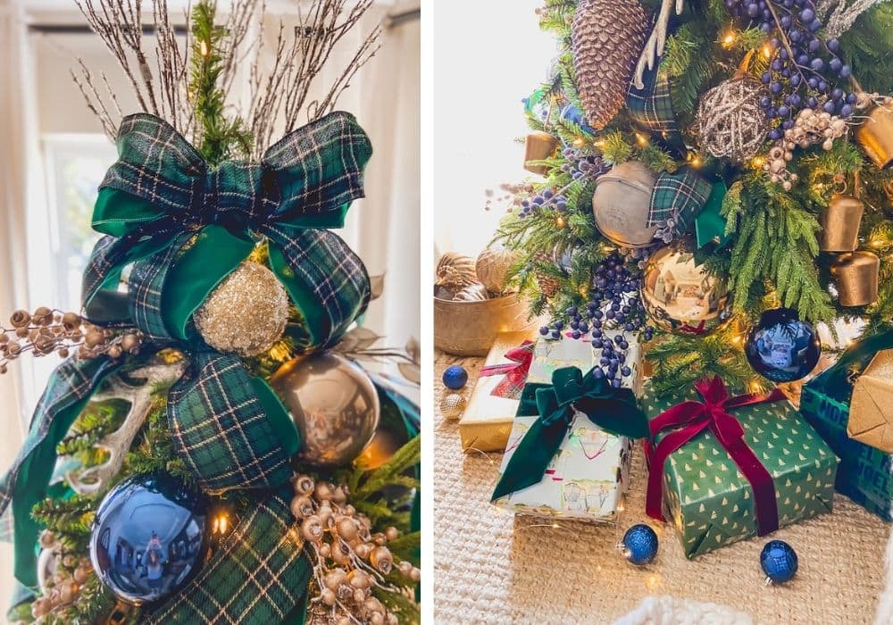 Elements of Green, Navy and Plaid Christmas Tree