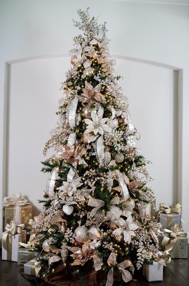 5 Delightful Looks for your Gold Decorative Christmas Tree - Decorator ...