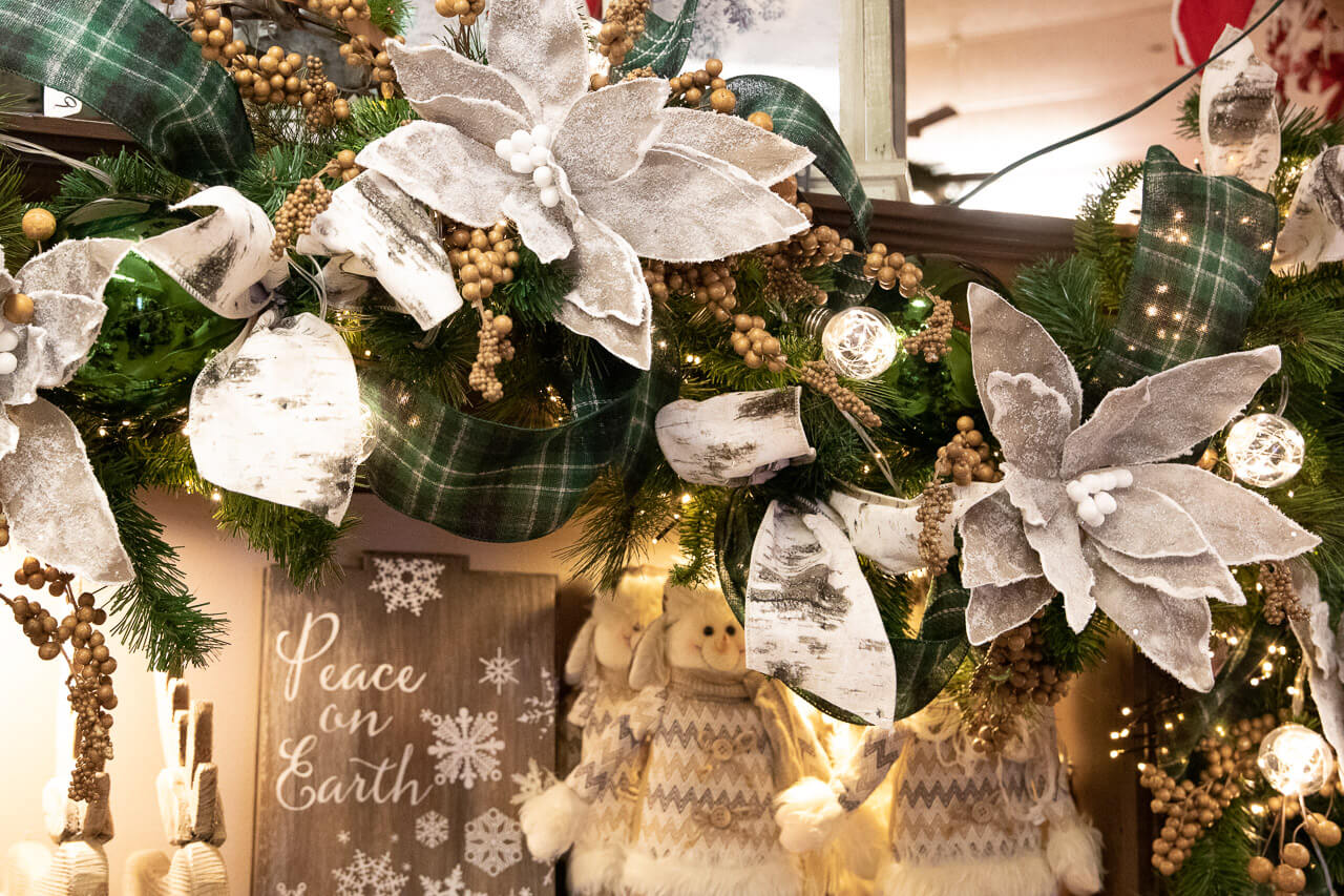 Woodland plaid and neutral picks for garland