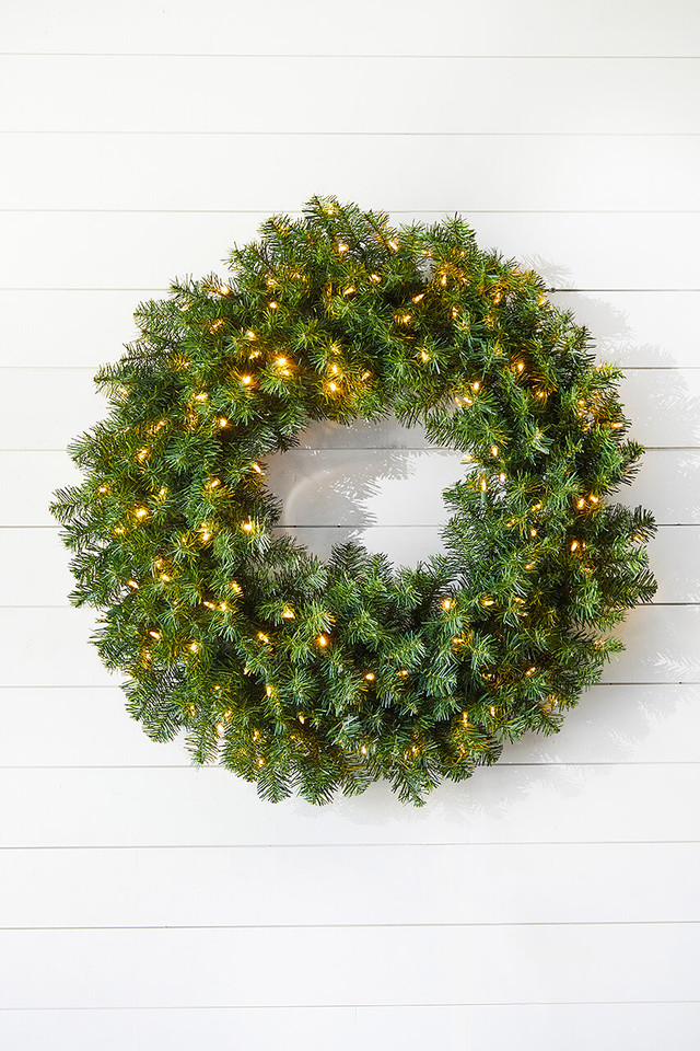 wreath on the front